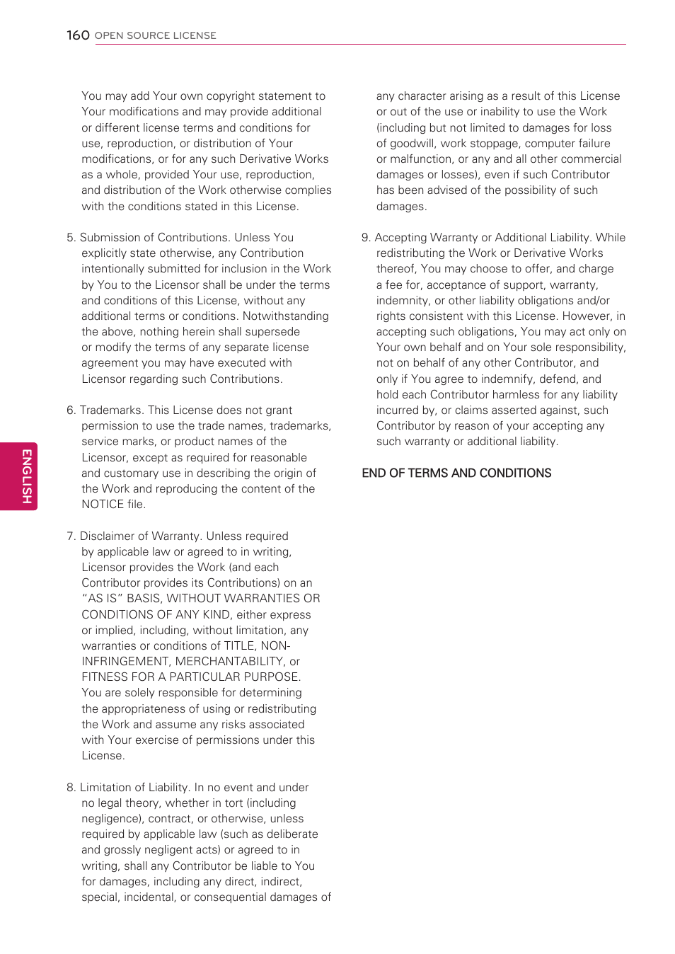 LG 55LW5700 User Manual | Page 160 / 172