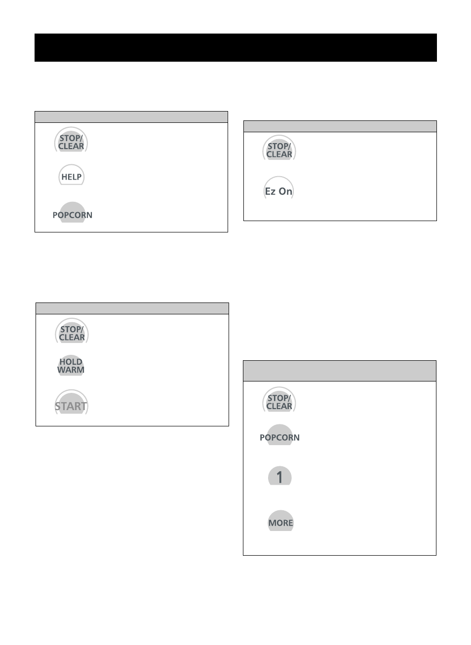 Operation, Hold warm, Ez on | Help, More/less | LG MV1735B User Manual | Page 12 / 32