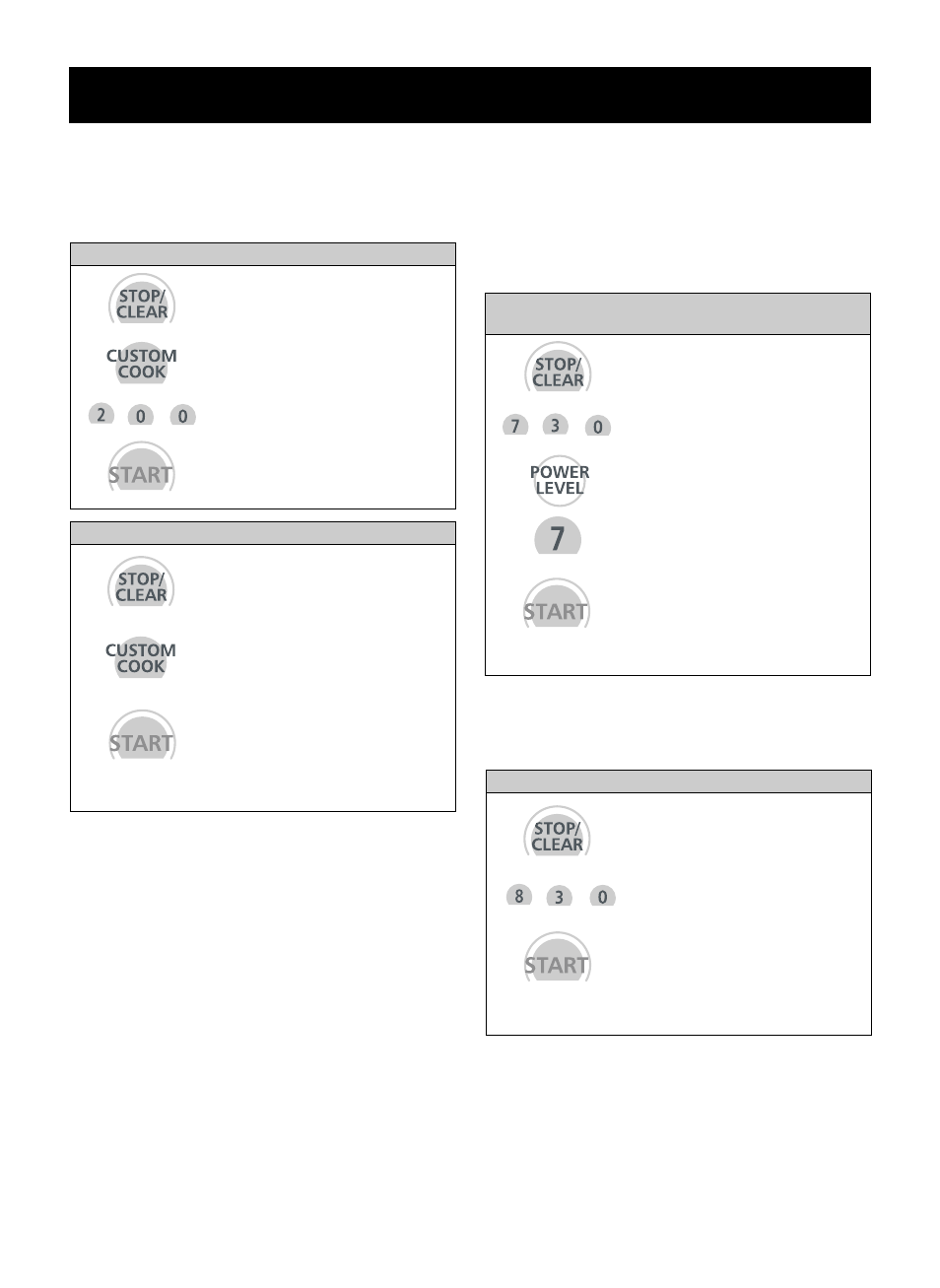 Operation, Custom cook, Cooking at high cook power | Cooking at lower power levels | LG MV1735B User Manual | Page 13 / 32