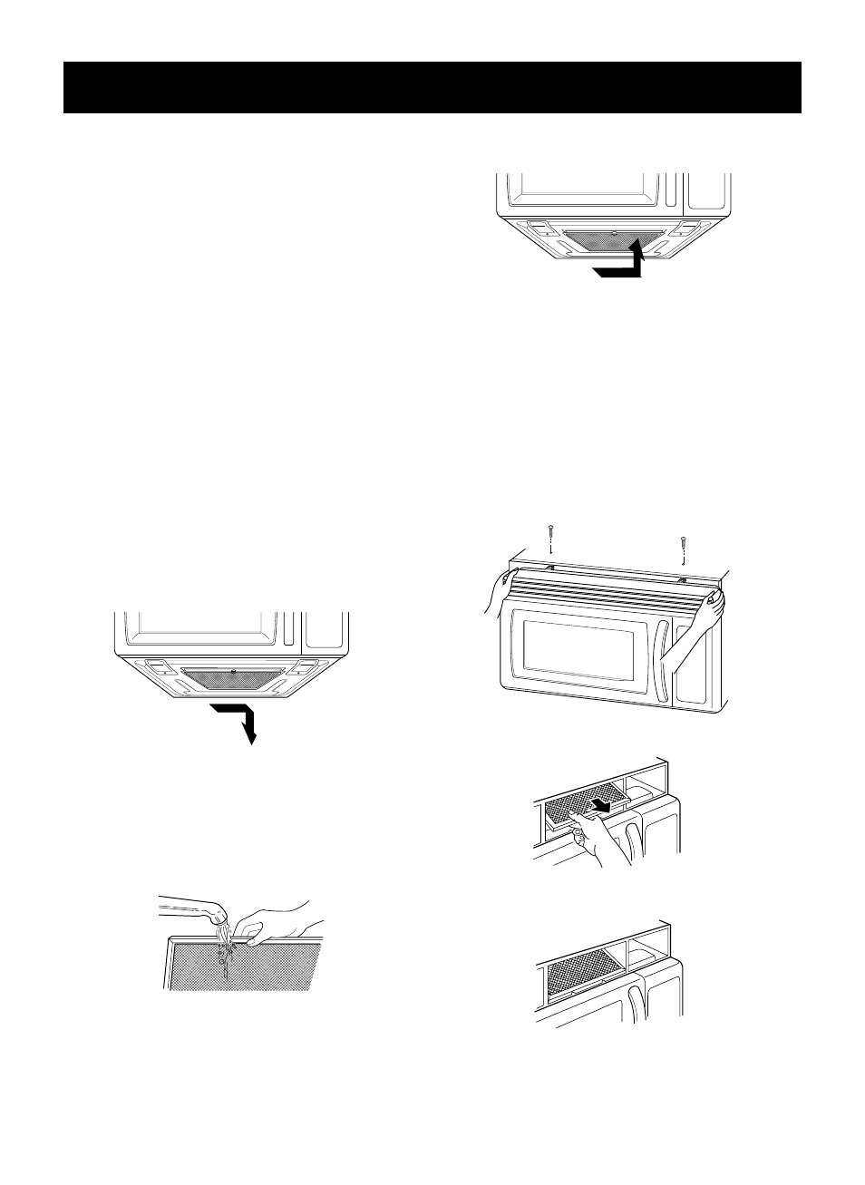 Maintenance, Care and cleaning, Metal rack | Cleaning the grease filters, Charcoal filter replacement | LG MV1735B User Manual | Page 27 / 32