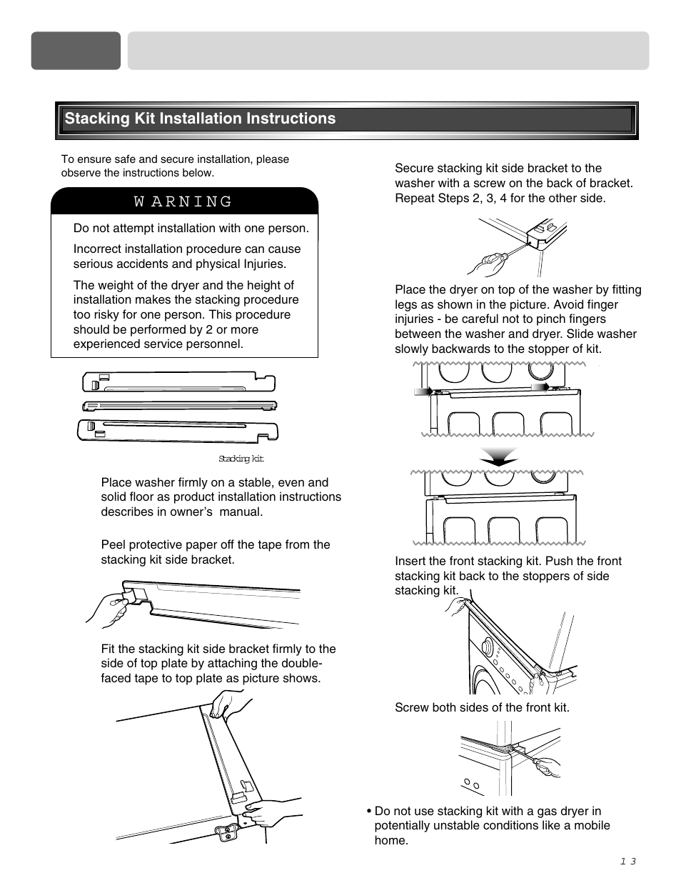 LG DLE2515S User Manual | Page 14 / 64