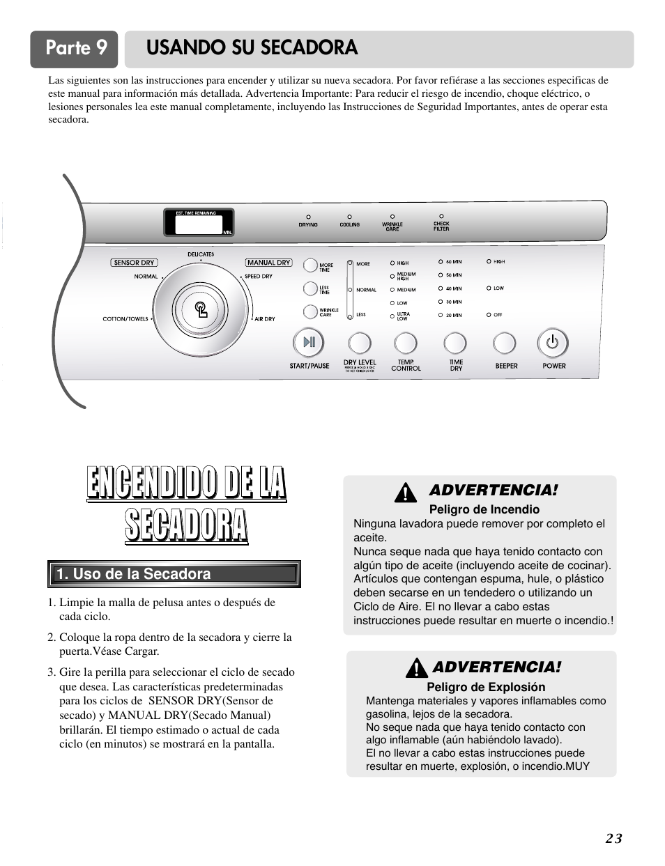 LG DLE2515S User Manual | Page 55 / 64