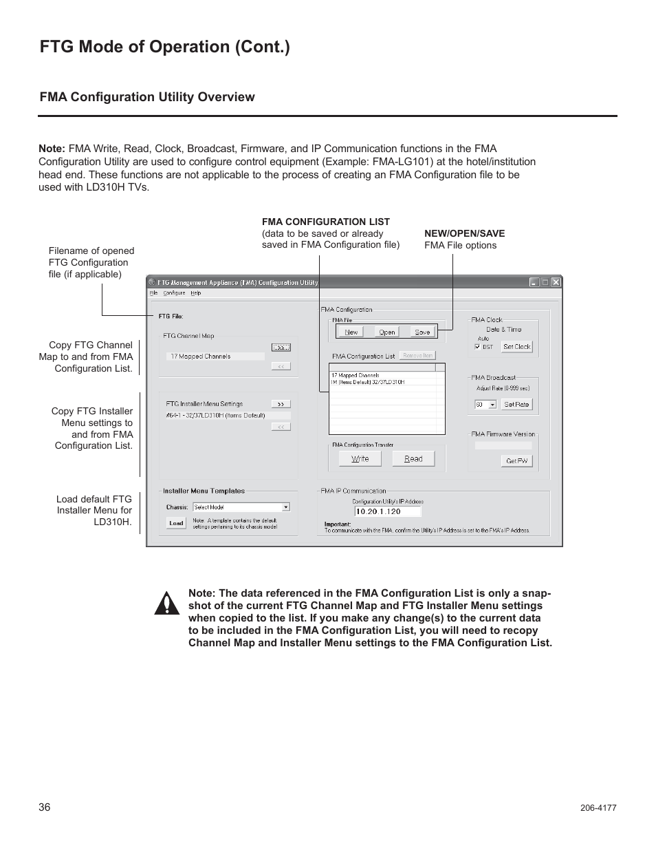 Ftg mode of operation (cont.) | LG 26LD340H User Manual | Page 200 / 317