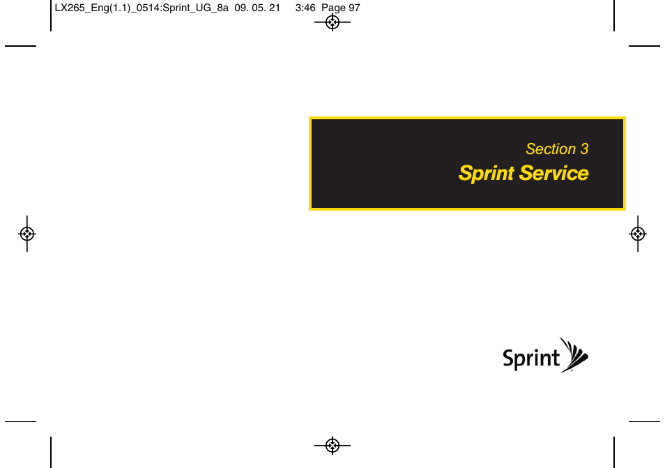 Sprint service | LG LGLX265 User Manual | Page 109 / 160