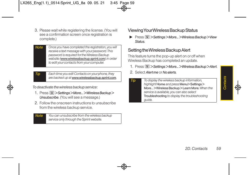 LG LGLX265 User Manual | Page 71 / 160