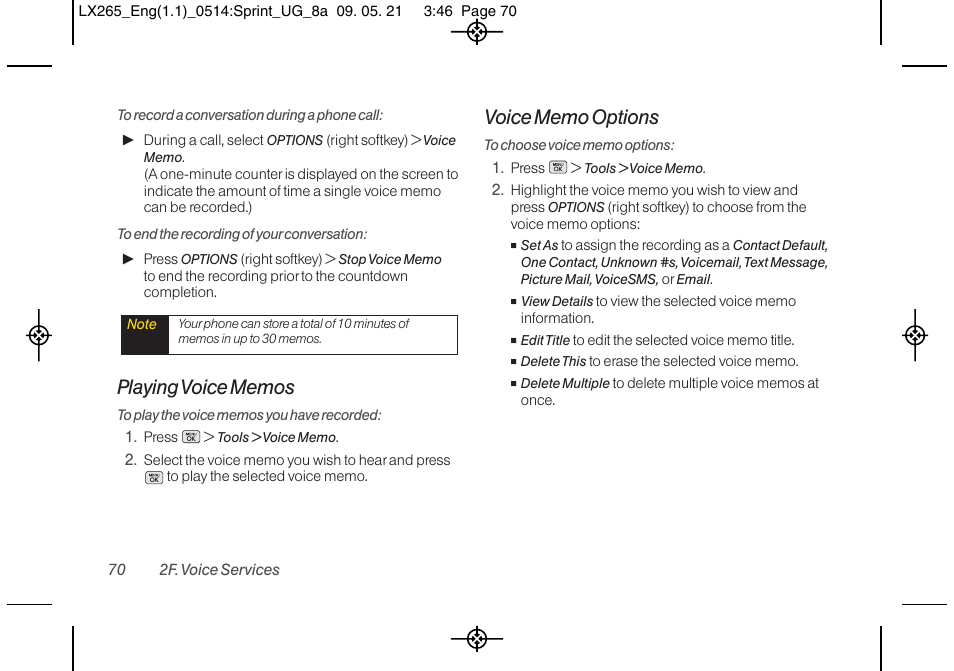 LG LGLX265 User Manual | Page 82 / 160