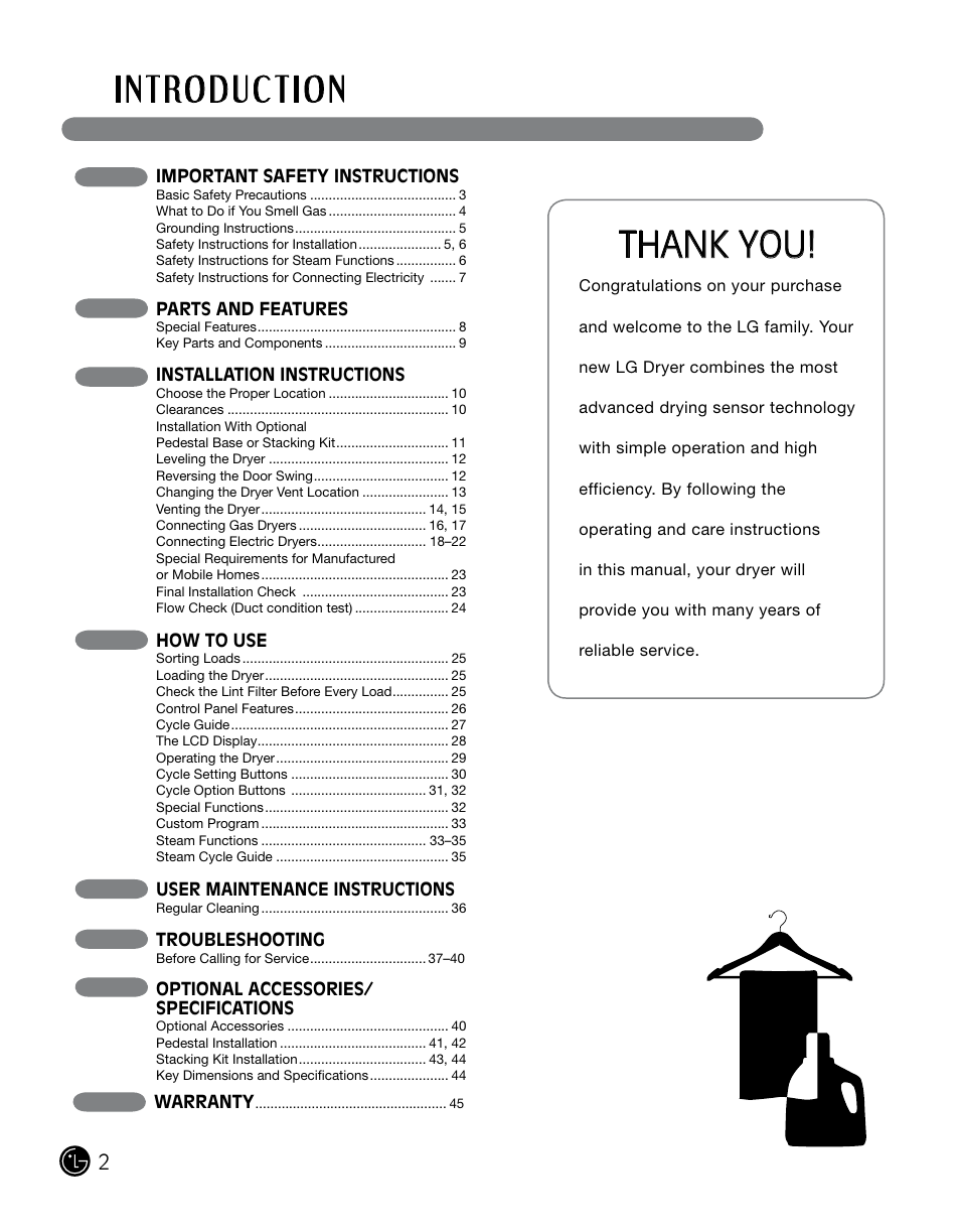LG DLGX0002TM User Manual | Page 2 / 92
