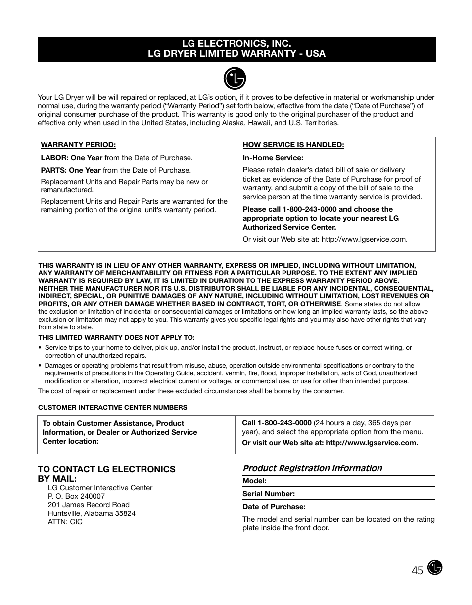 LG DLGX0002TM User Manual | Page 45 / 92