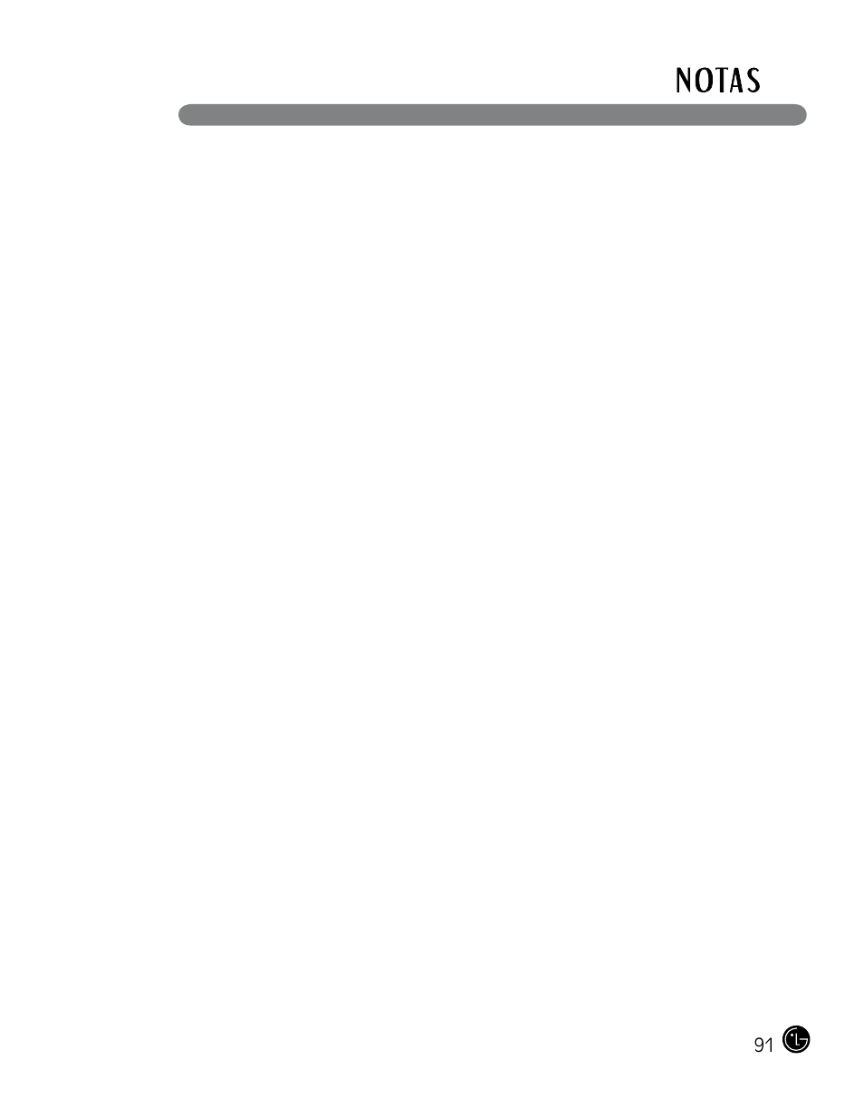 N ota s | LG DLGX0002TM User Manual | Page 91 / 92
