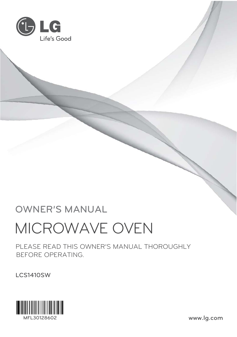 LG LCS1410SW User Manual | 25 pages