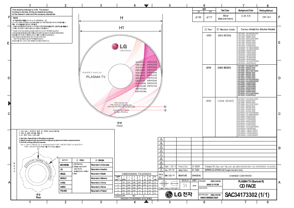 LG 50PJ350 User Manual | 361 pages