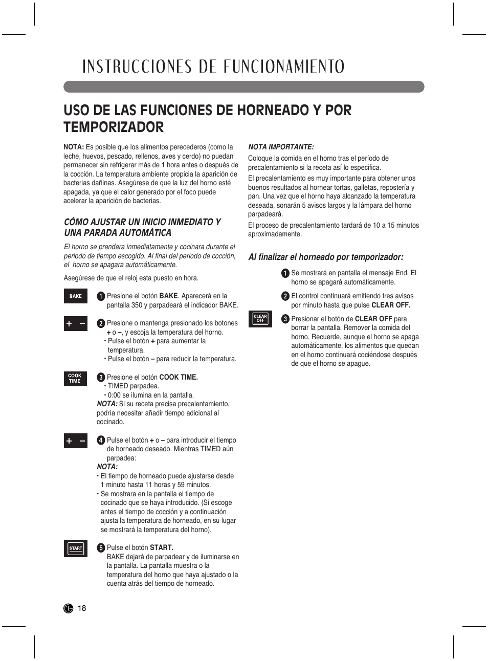 Instrucciones de funcionamiento | LG LRG3021ST User Manual | Page 54 / 76