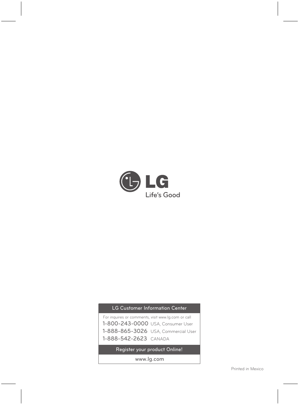 LG LRG3021ST User Manual | Page 76 / 76