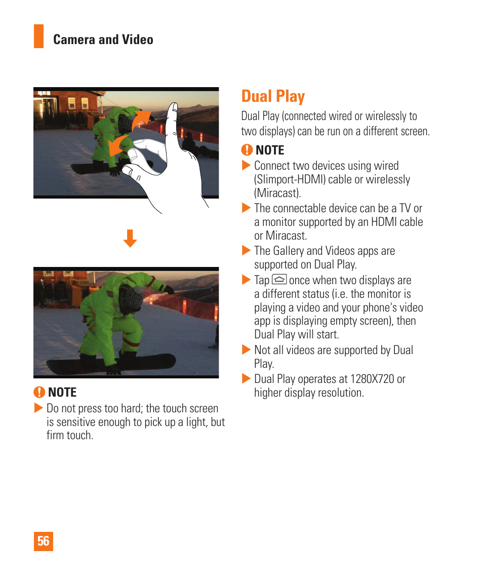 Dual play | LG LGD850 User Manual | Page 56 / 131