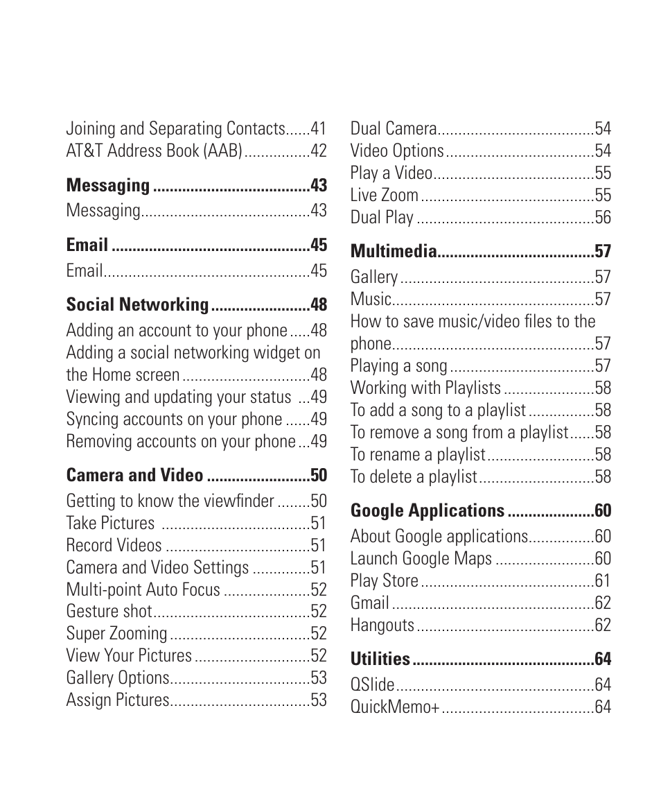 LG LGD850 User Manual | Page 7 / 131