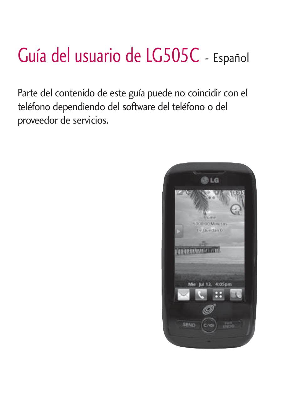 Guía del usuario de lg505c | LG LG505C User Manual | Page 121 / 245