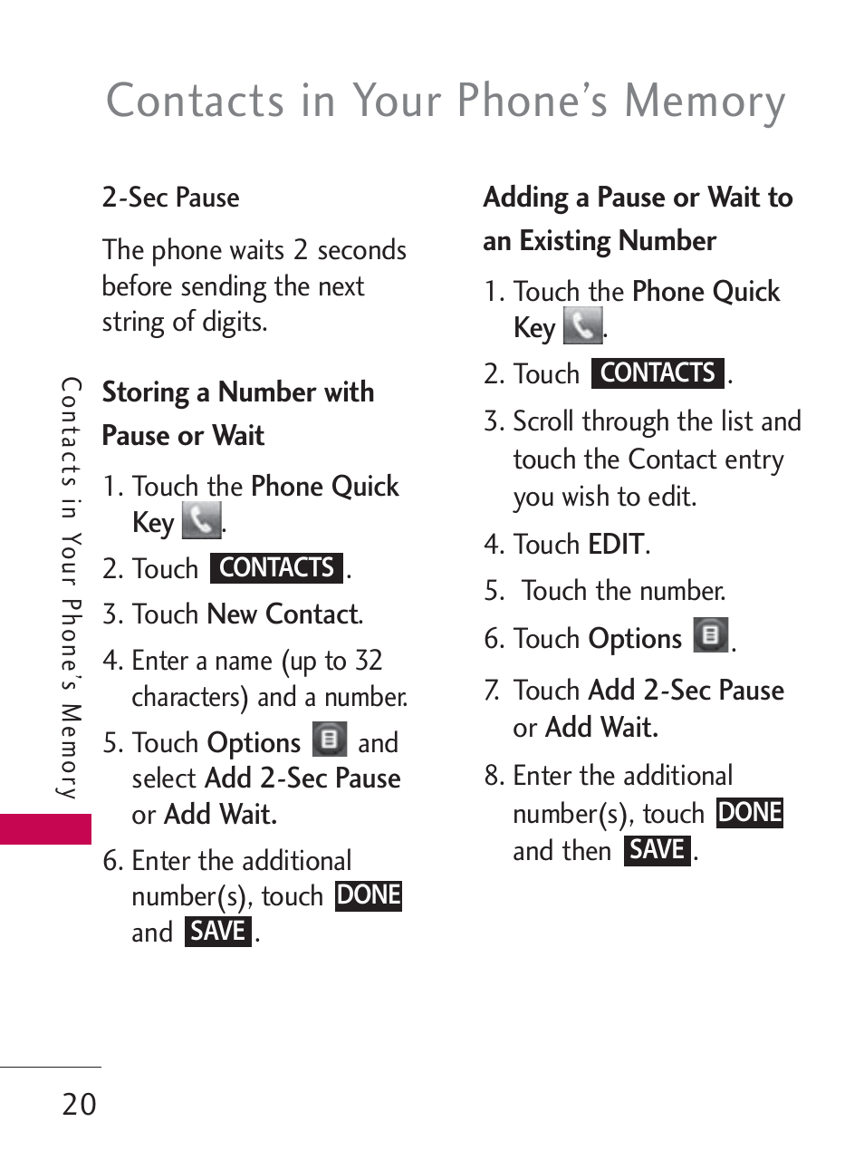 LG LG505C User Manual | Page 22 / 245