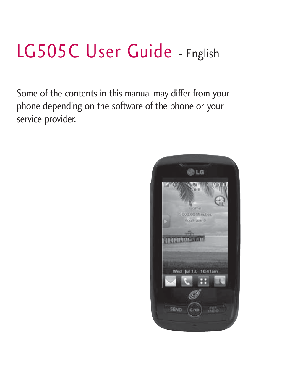 Lg505c user guide | LG LG505C User Manual | Page 3 / 245