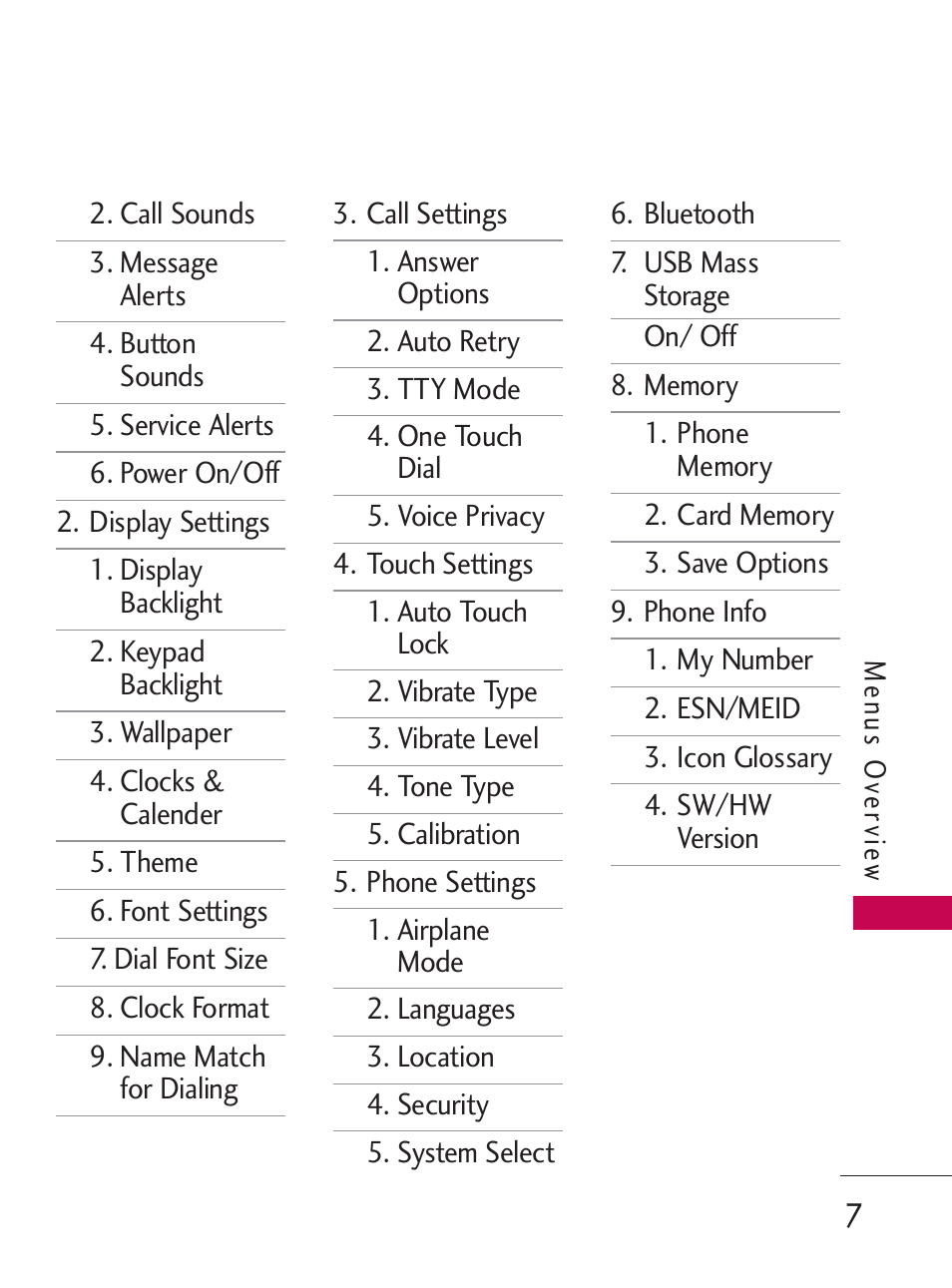 LG LG505C User Manual | Page 9 / 245