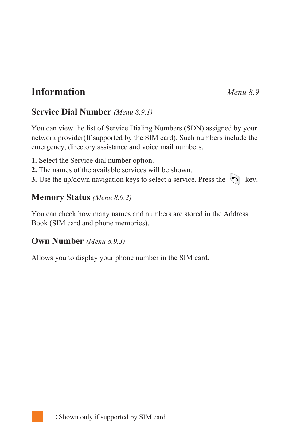 Information | LG L1400 User Manual | Page 94 / 132