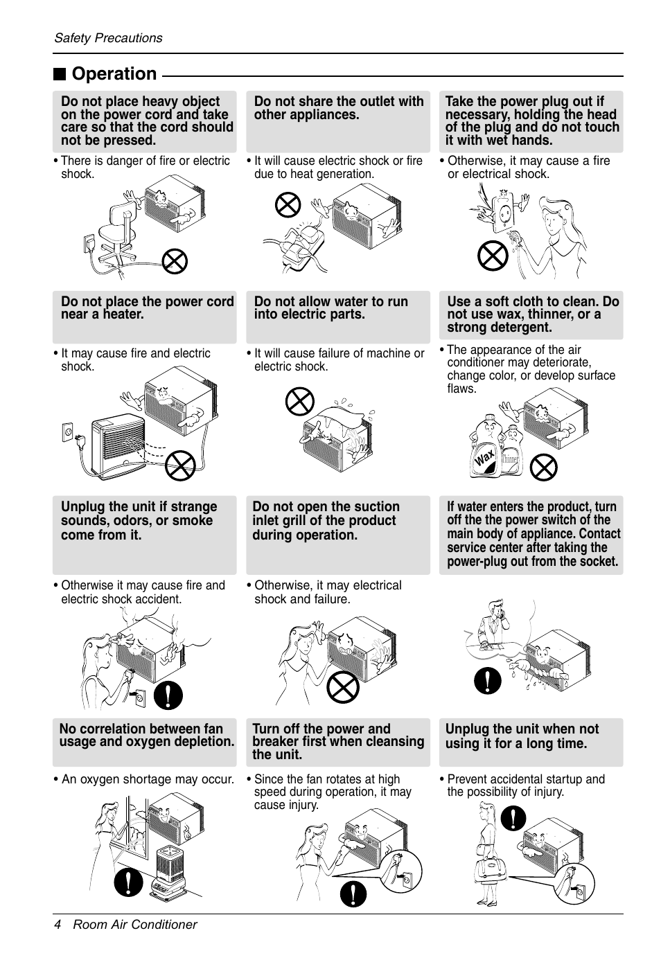 Operation | LG LT1213CNR User Manual | Page 4 / 48