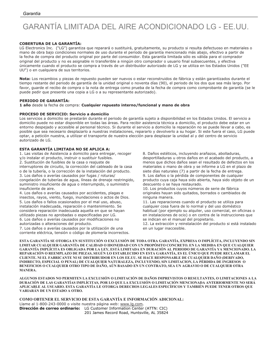 LG LT1213CNR User Manual | Page 46 / 48