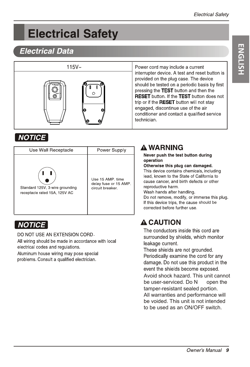 LG LT1213CNR User Manual | Page 9 / 48