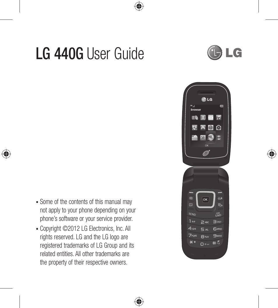 Lg 440g, User guide | LG LG440G User Manual | Page 3 / 122