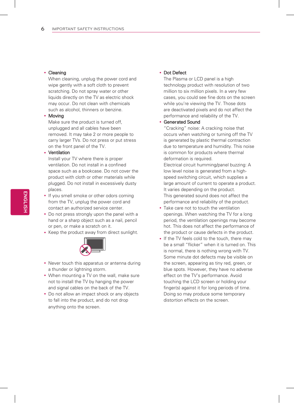 LG 55LM6400 User Manual | Page 6 / 44