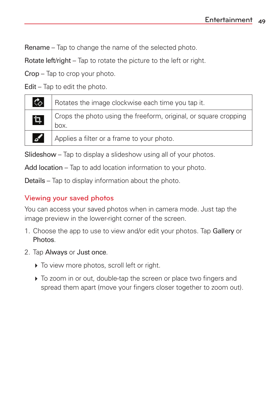 LG VS415PP User Manual | Page 51 / 133