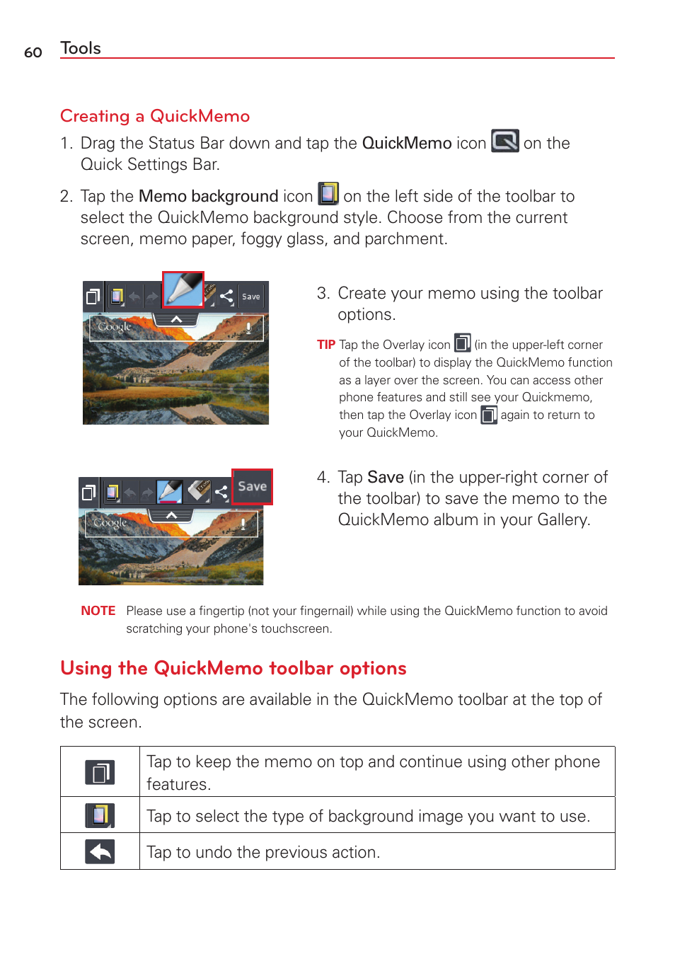 LG VS415PP User Manual | Page 62 / 133