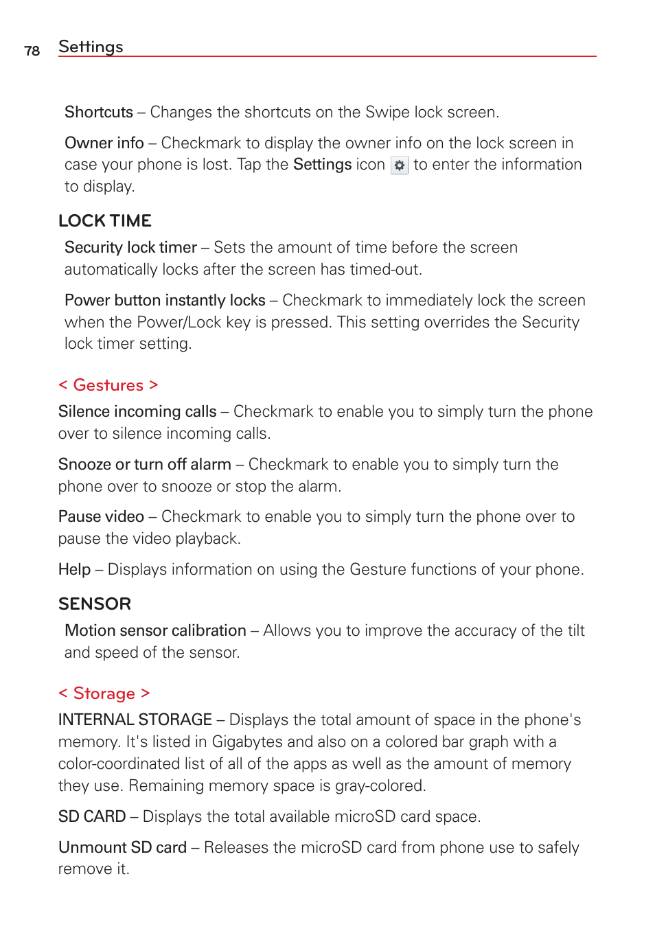 LG VS415PP User Manual | Page 80 / 133