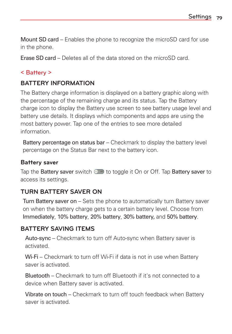 LG VS415PP User Manual | Page 81 / 133