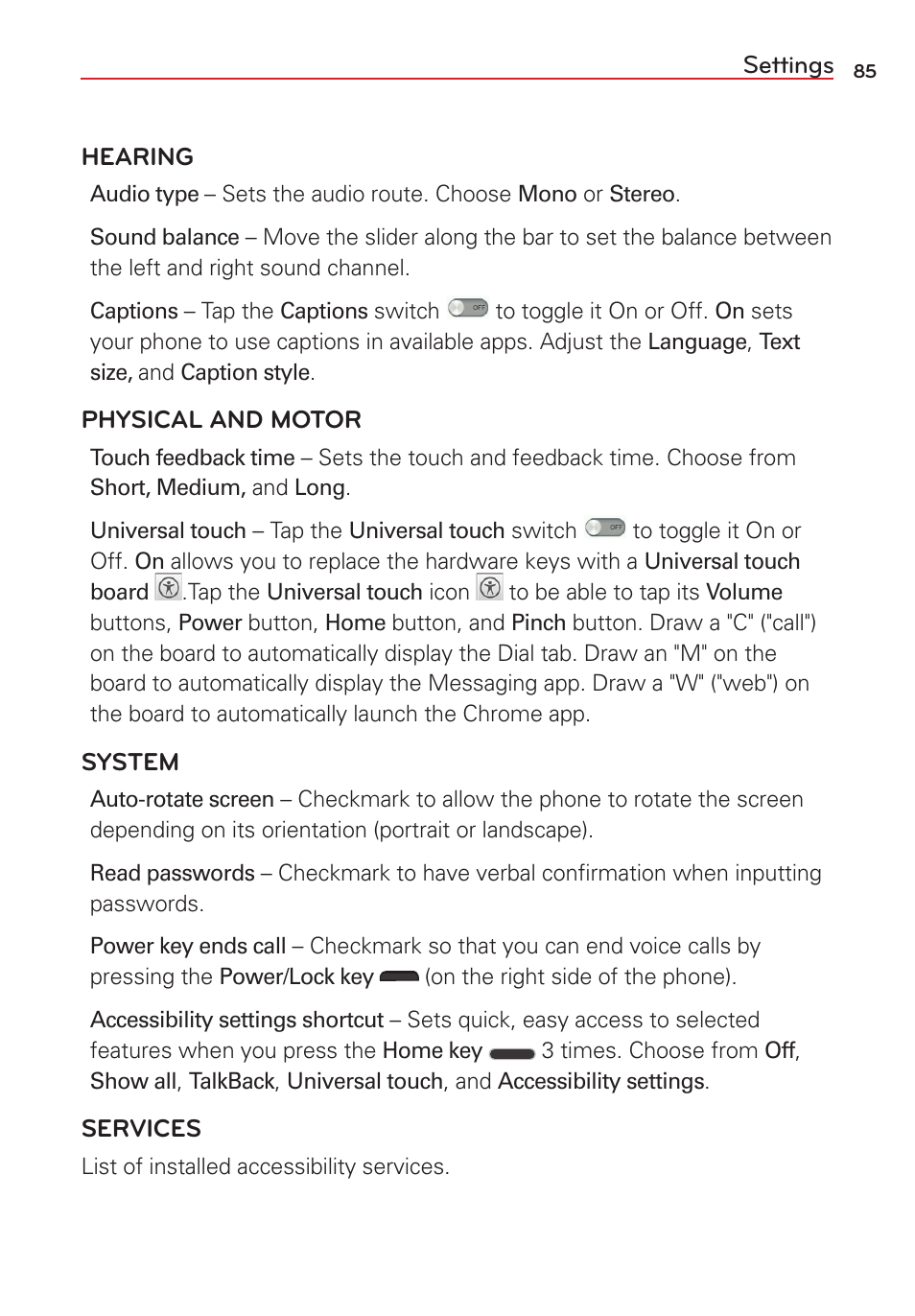 LG VS415PP User Manual | Page 87 / 133