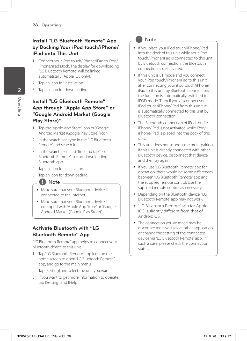 LG ND8520 User Manual | Page 28 / 36