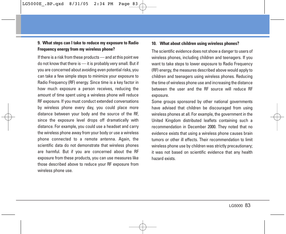 LG LGBP5000 User Manual | Page 84 / 191