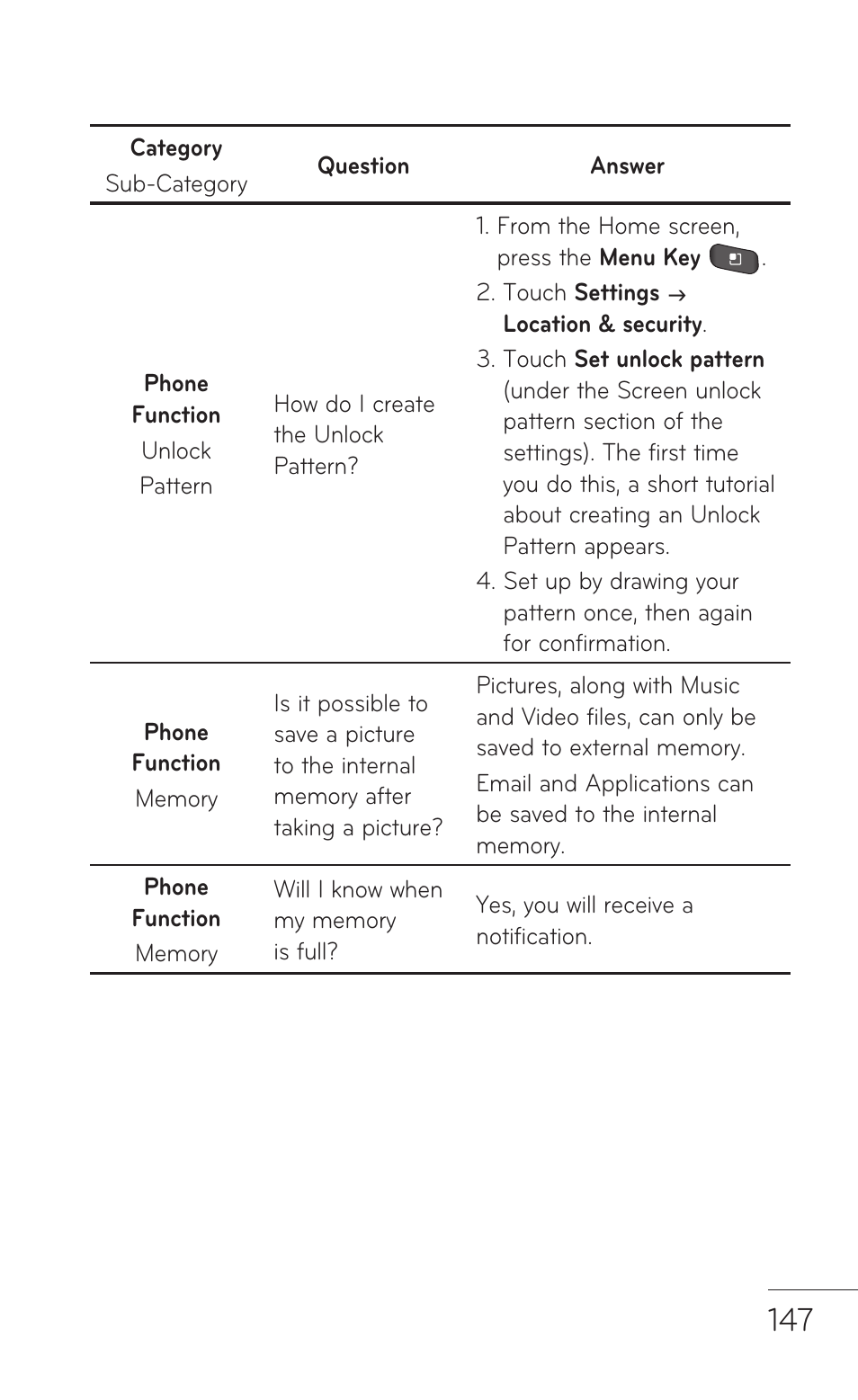 LG LGP509 User Manual | Page 147 / 396