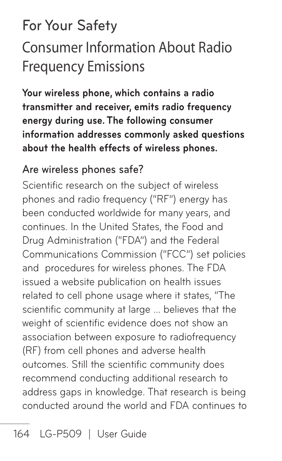 LG LGP509 User Manual | Page 164 / 396