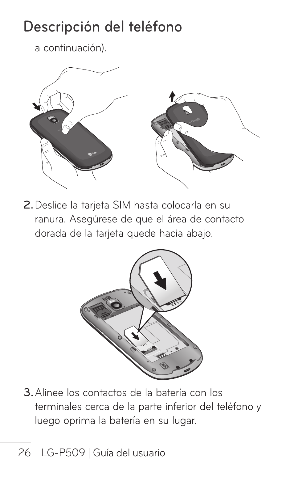 Descripción del teléfono | LG LGP509 User Manual | Page 218 / 396