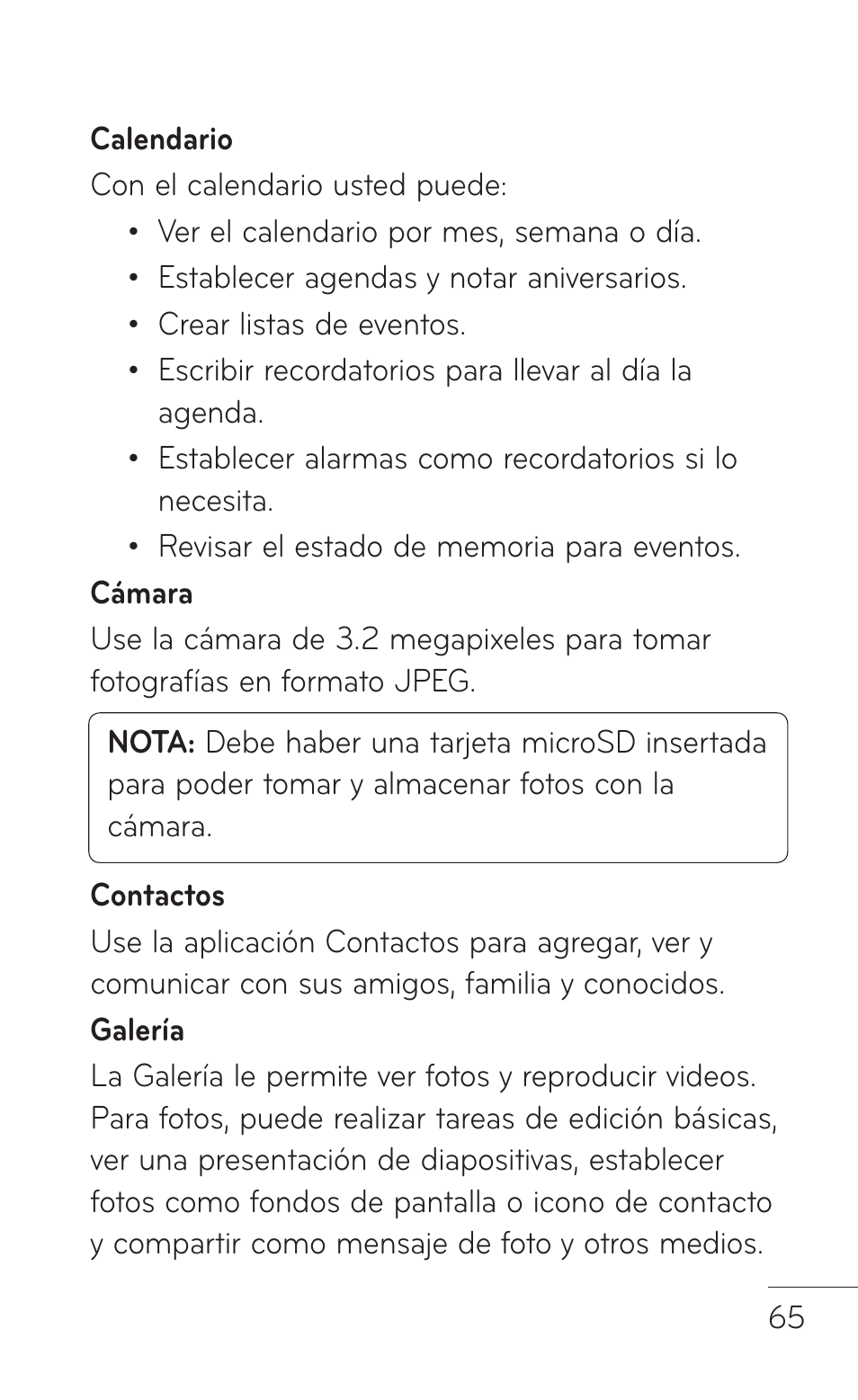 LG LGP509 User Manual | Page 257 / 396