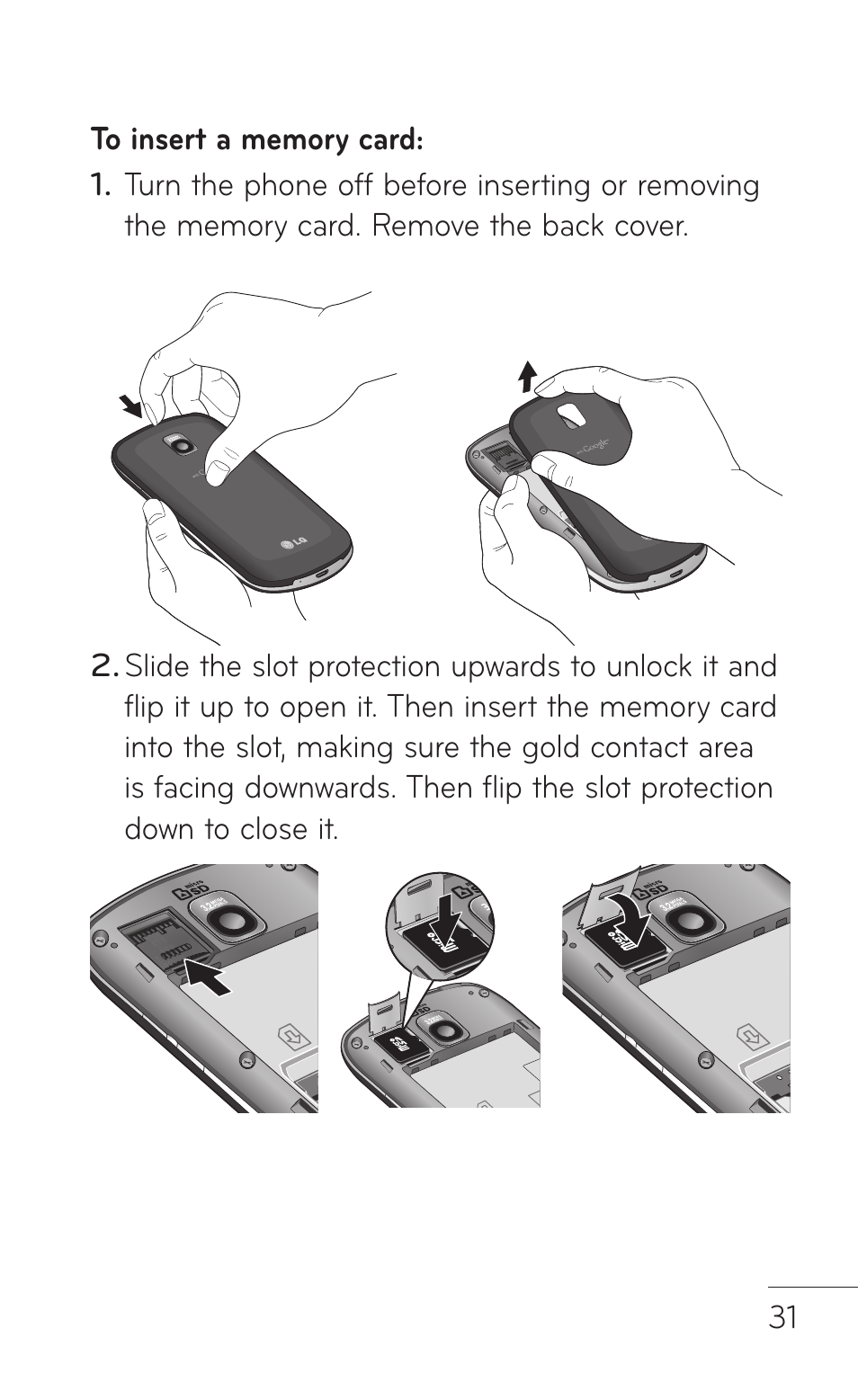 LG LGP509 User Manual | Page 31 / 396