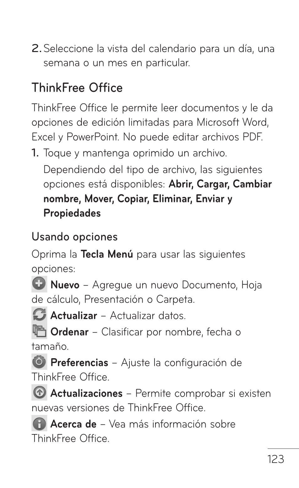 Thinkfree office | LG LGP509 User Manual | Page 315 / 396