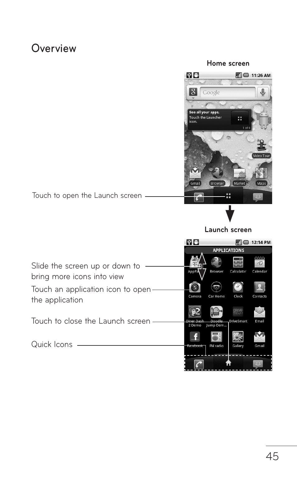 Overview | LG LGP509 User Manual | Page 45 / 396