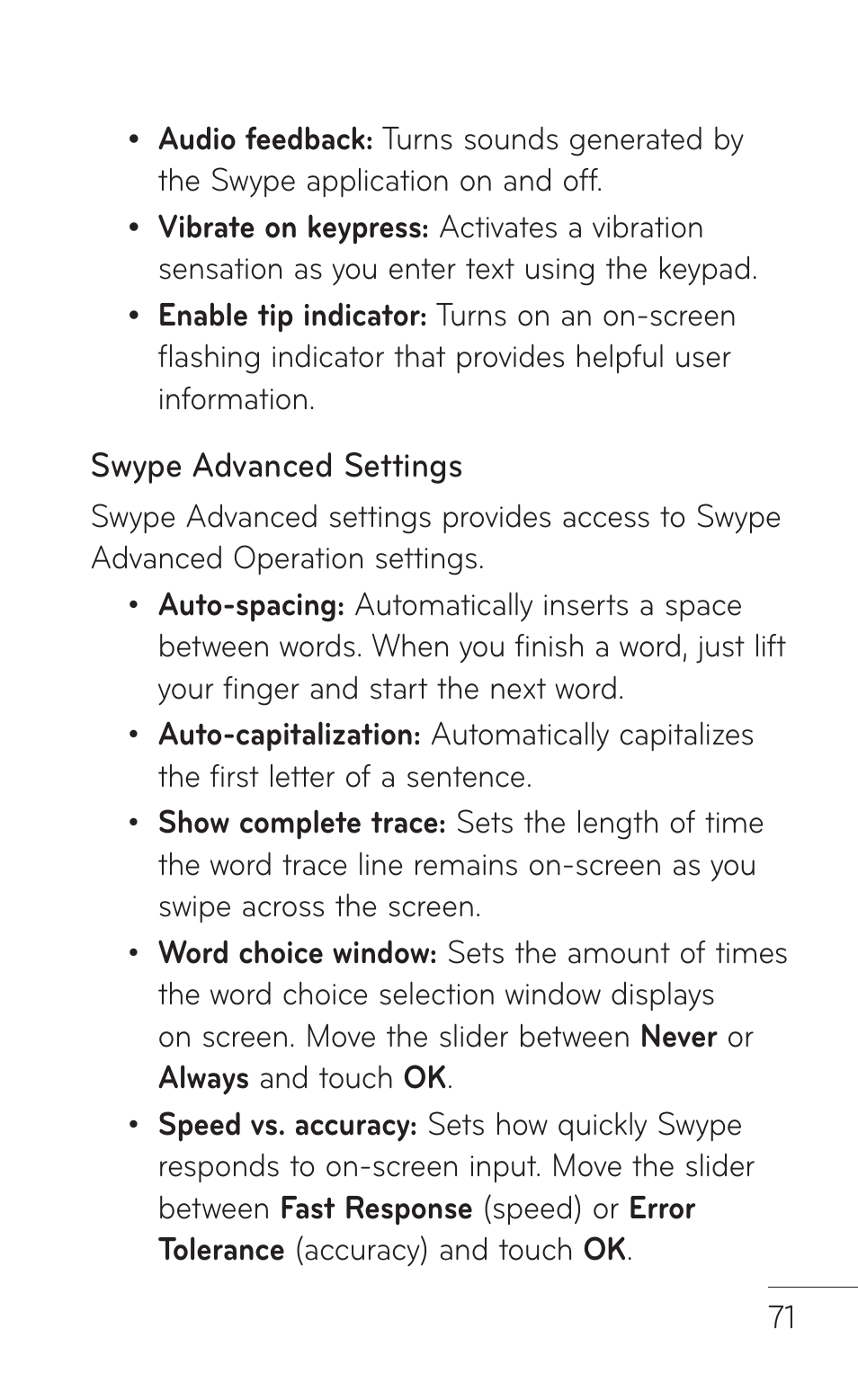 LG LGP509 User Manual | Page 71 / 396