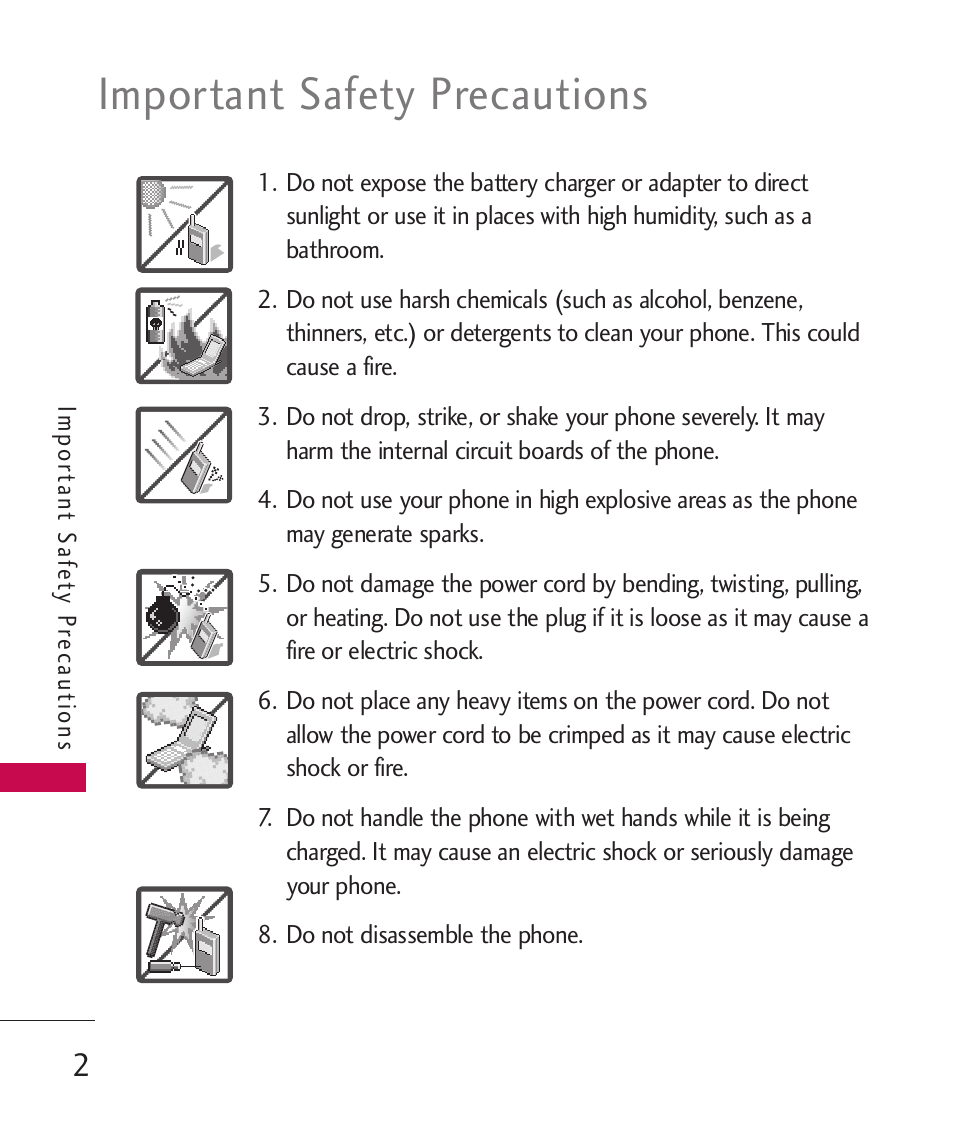 Important safety precautions | LG MN270 User Manual | Page 4 / 273