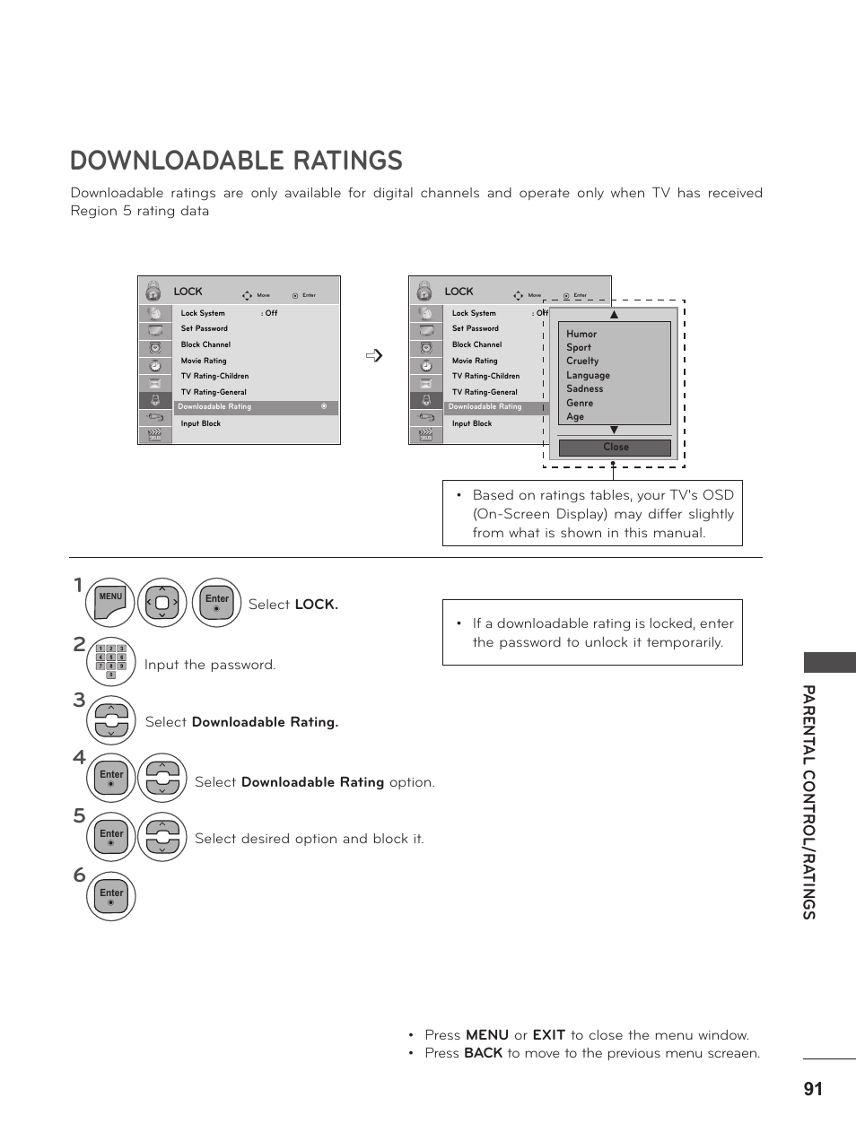 Downloadable ratings | LG M2380D-PU User Manual | Page 91 / 126