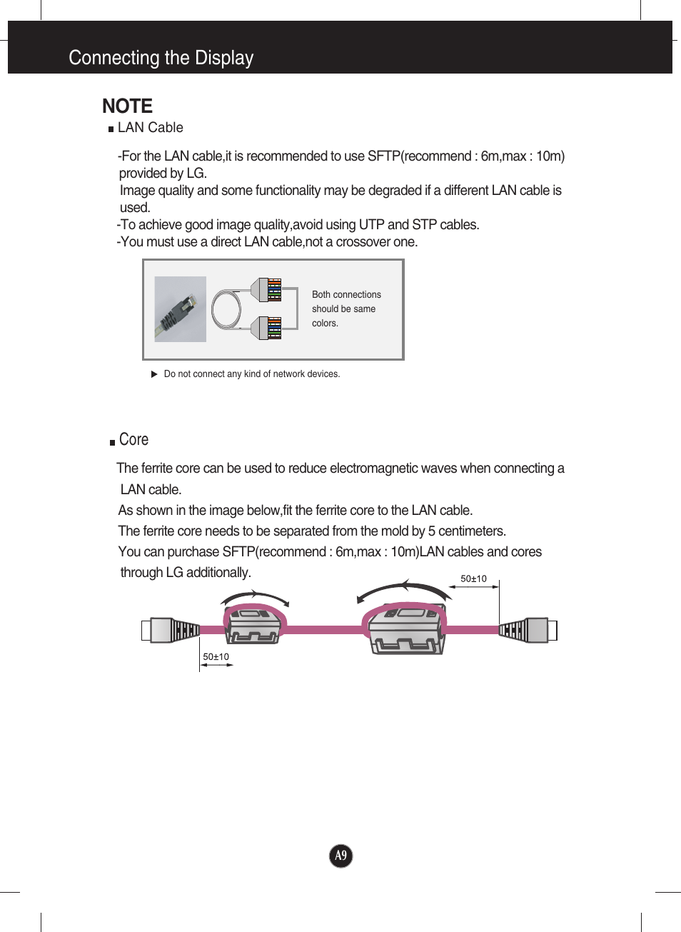 Note, Core | LG N1941W-PF User Manual | Page 11 / 29