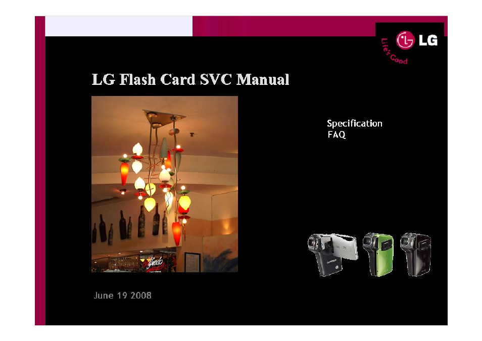 LG SD8GLC-01P User Manual | 8 pages