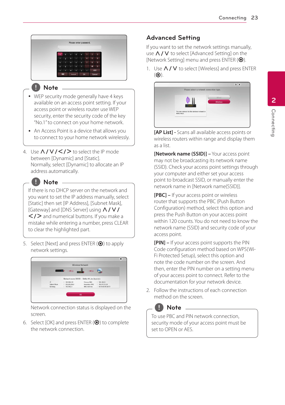LG LAB540W User Manual | Page 23 / 77