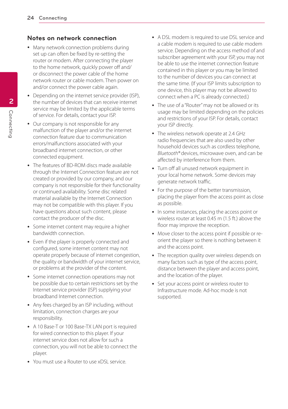 LG LAB540W User Manual | Page 24 / 77